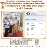 Apeksha Kataruka Achieves FIDE Ratings in All Three Chess Formats